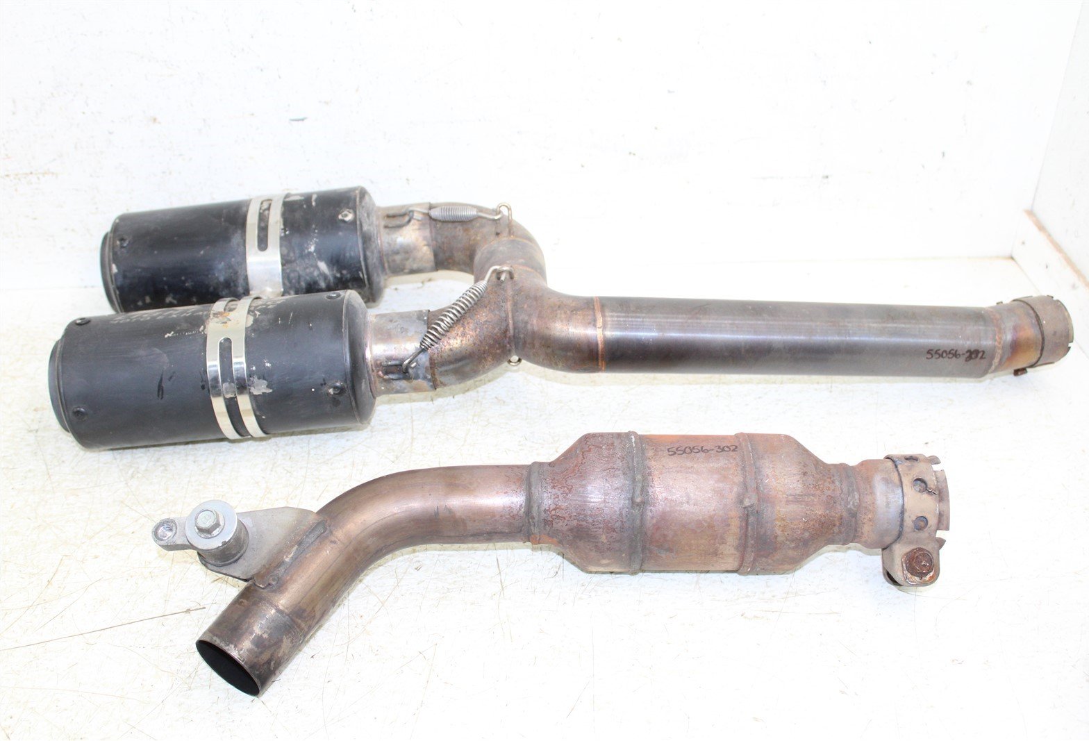 2007 Yamaha FZ6 Exhaust Silencer Muffler w/ Catalytic Converter Catalyst