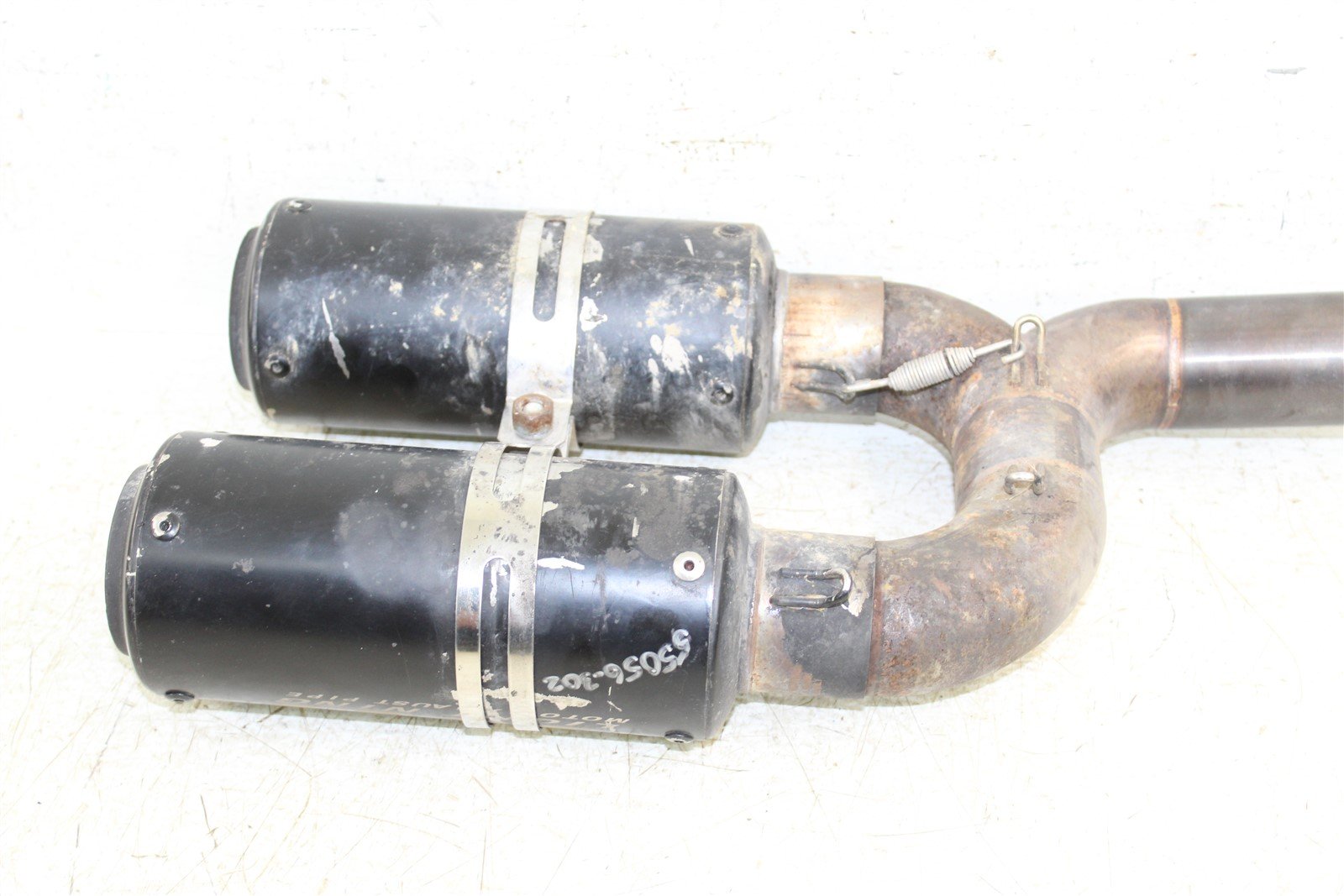 2007 Yamaha FZ6 Exhaust Silencer Muffler w/ Catalytic Converter Catalyst