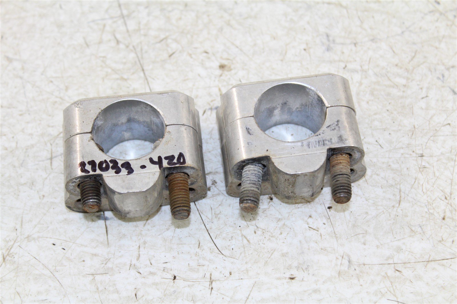 2008 Kawasaki KX 100 Oversized Handlebar Bar Mount Clamps 1 1/8"