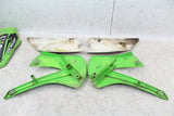 2008 Kawasaki KX 100 Plastic Fender Set Front Rear Number Plates Shrouds Guards