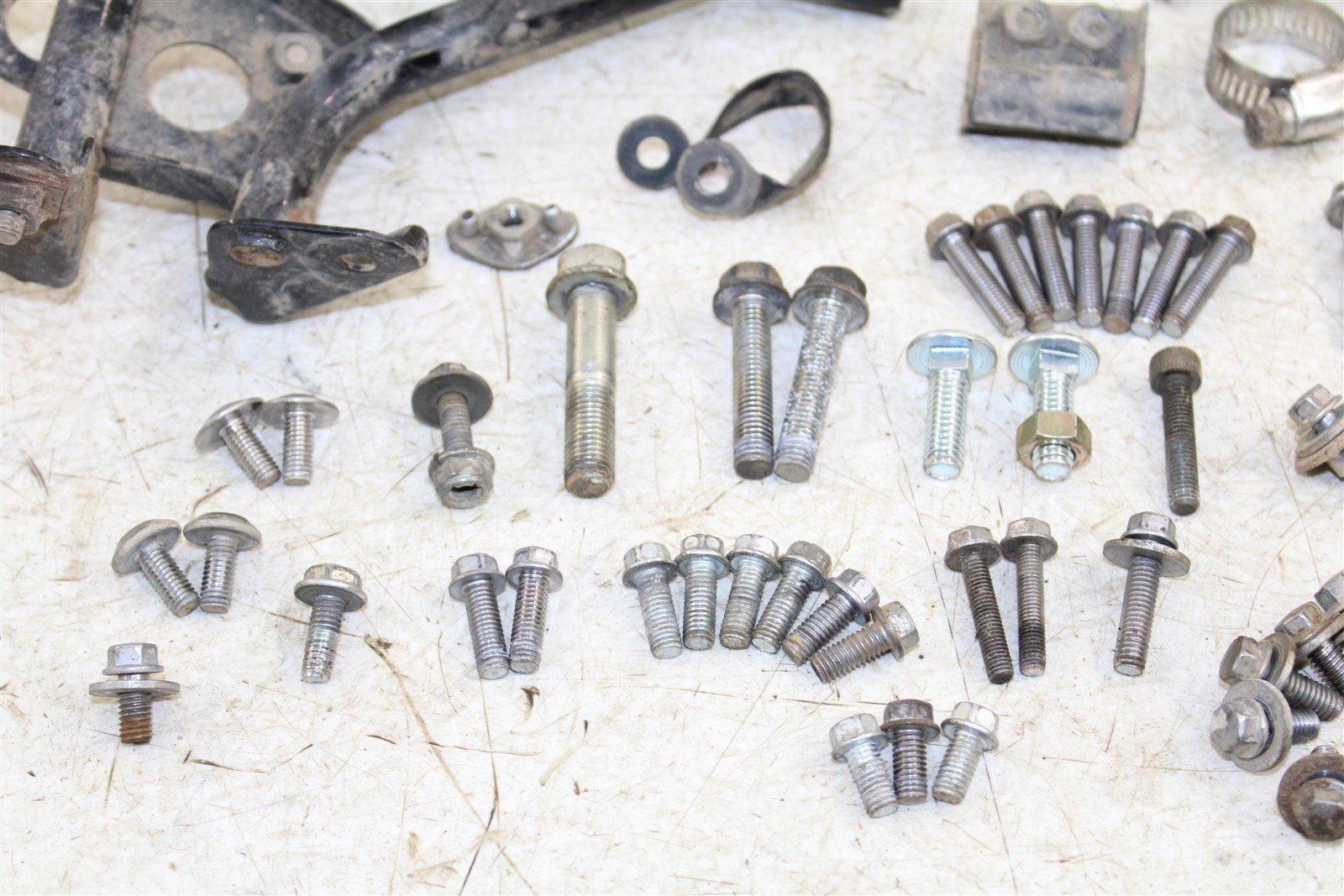 2008 Kawasaki KX 100 Chassis Bolt Kit Hardware Bracket Mount Guard Clamp