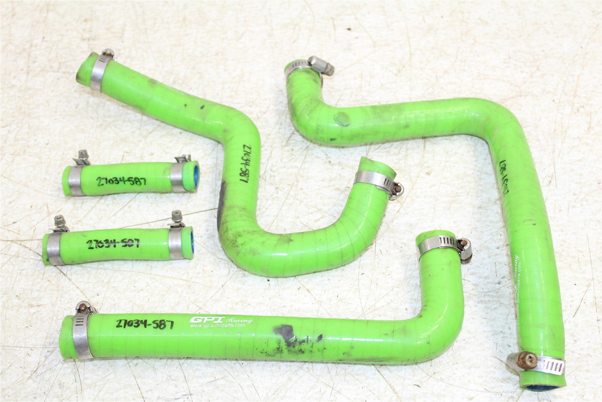1999 Kawasaki KX 250 GPI Green Radiator Coolant Hoses