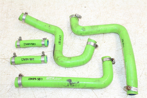 1999 Kawasaki KX 250 GPI Green Radiator Coolant Hoses