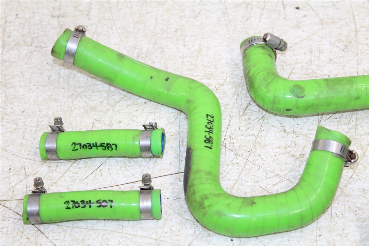 1999 Kawasaki KX 250 GPI Green Radiator Coolant Hoses
