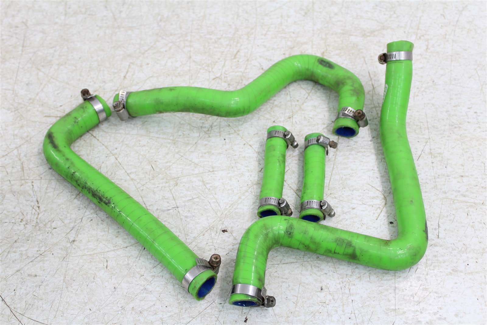 1999 Kawasaki KX 250 GPI Green Radiator Coolant Hoses