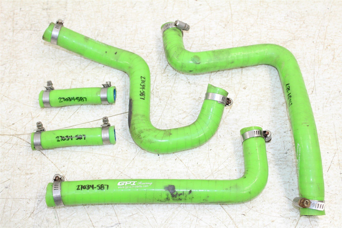 1999 Kawasaki KX 250 GPI Green Radiator Coolant Hoses