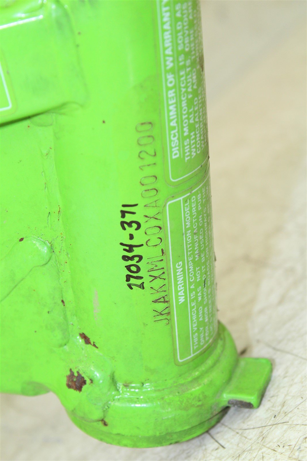 1999 Kawasaki KX 250 Main Frame Chassis BOS