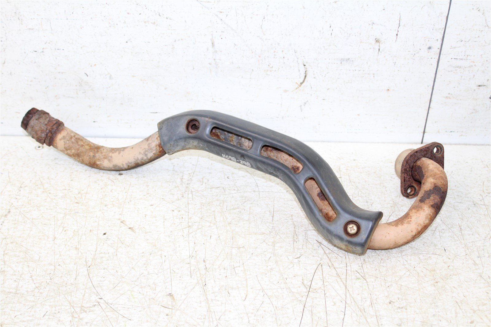 1986 Honda Fourtrax 200 SX Exhaust Head Pipe Silencer Muffler