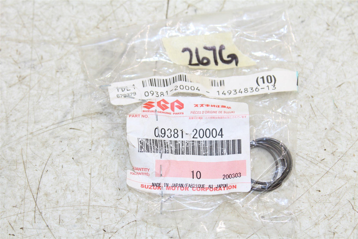 NOS Genuine Suzuki Piston Wrist Pin Circlip Clips NEW OEM 09381-20004 QTY:6