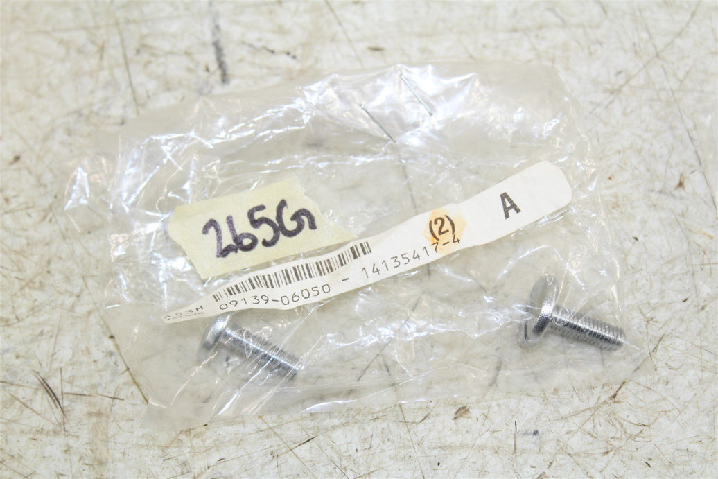 NOS Genuine Suzuki Side Cover Screws 6x20 Bolt NEW OEM 09139-06050 QTY:2