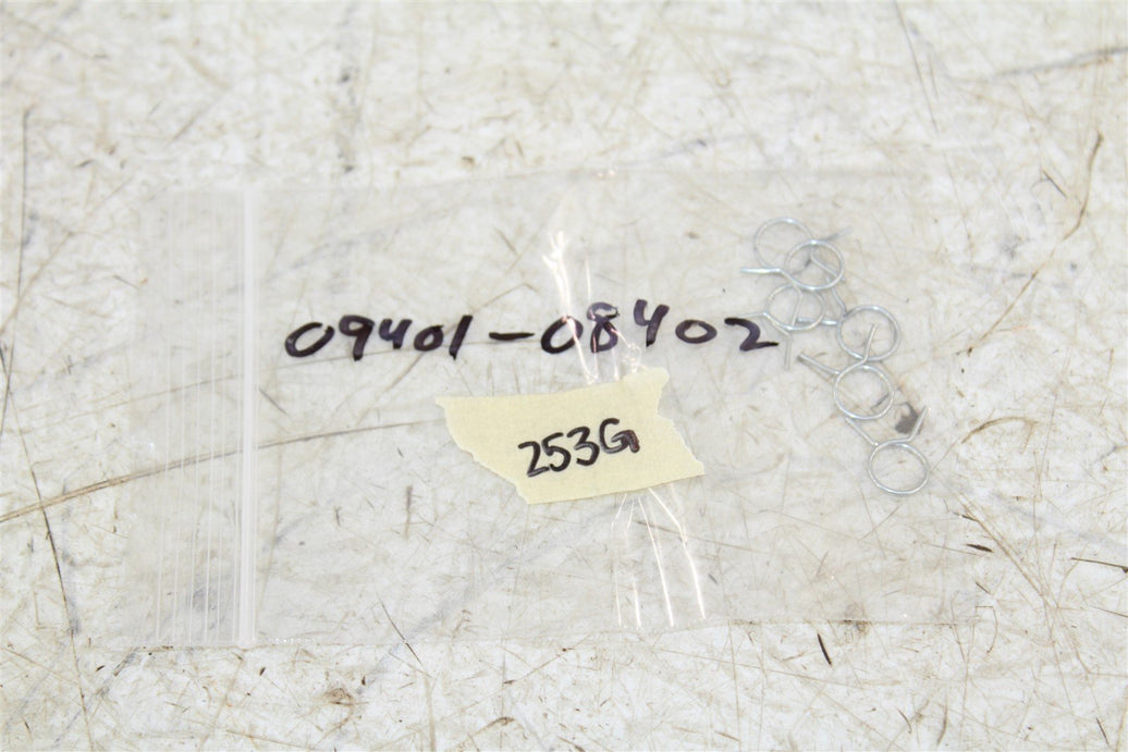 NOS Genuine Suzuki Fuel Hose Clip NEW OEM 09401-08402 QTY:6