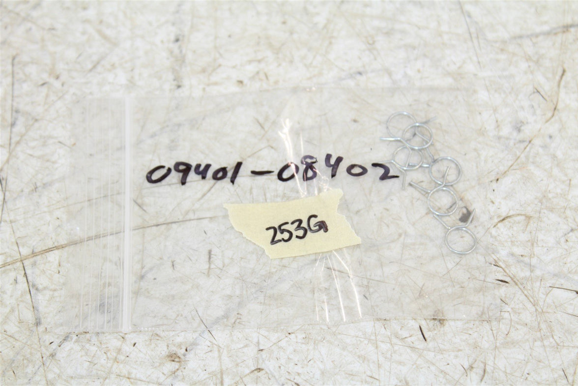 NOS Genuine Suzuki Fuel Hose Clip NEW OEM 09401-08402 QTY:6