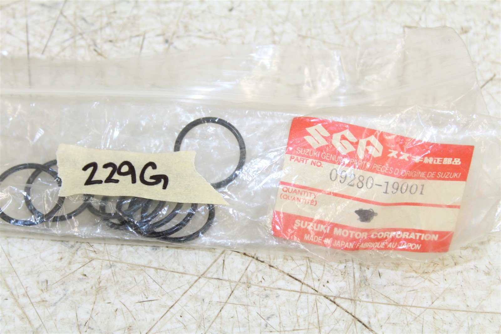 NOS Genuine Suzuki O Ring Rings NEW OEM 09280-19001 QTY:8