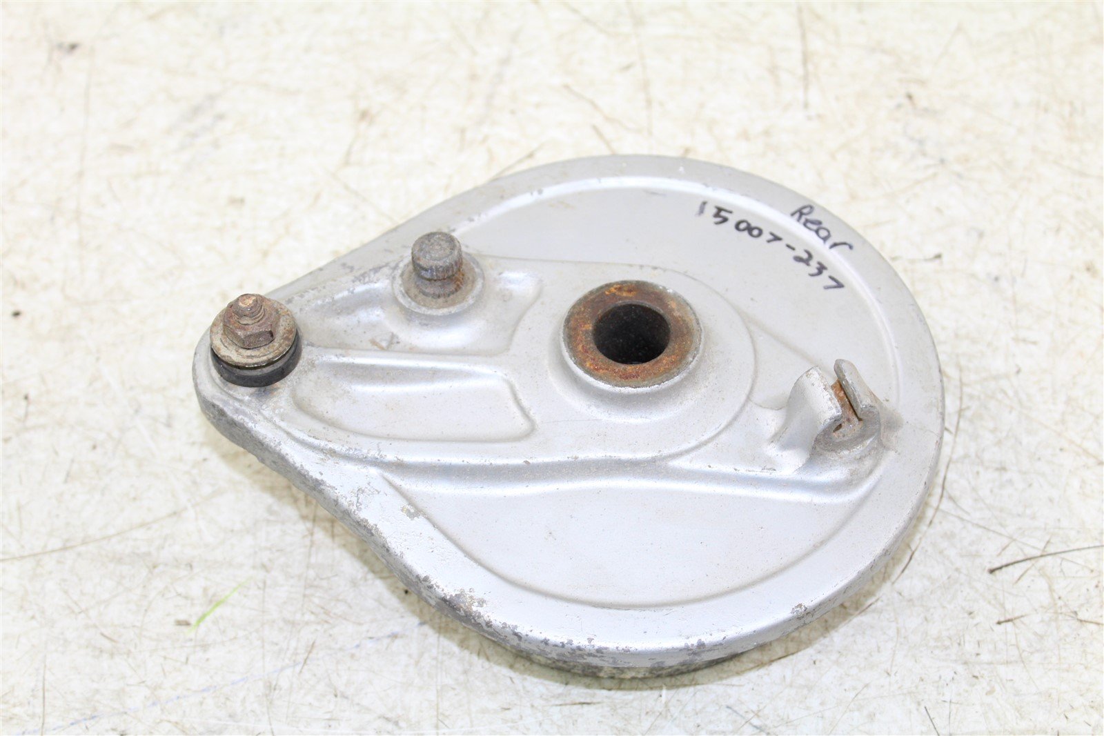 1975 Honda Elsinore MT 250 Rear Brake Drum Backing Plate Panel Hub