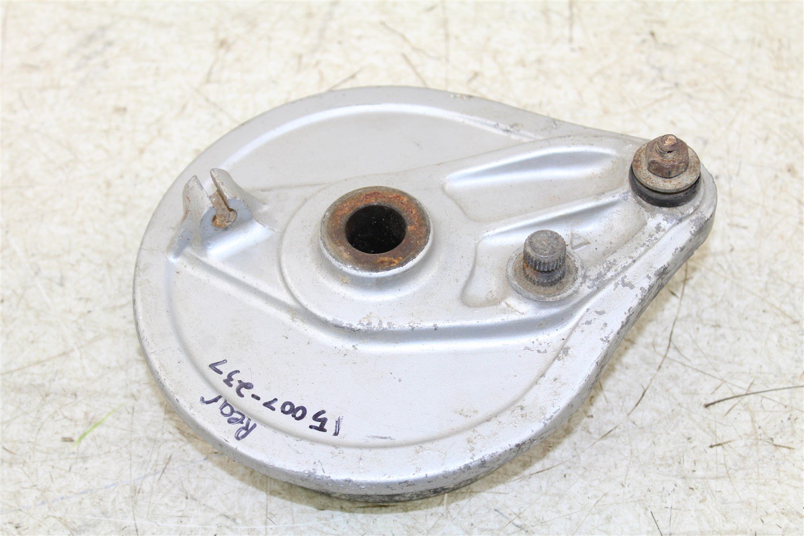 1975 Honda Elsinore MT 250 Rear Brake Drum Backing Plate Panel Hub