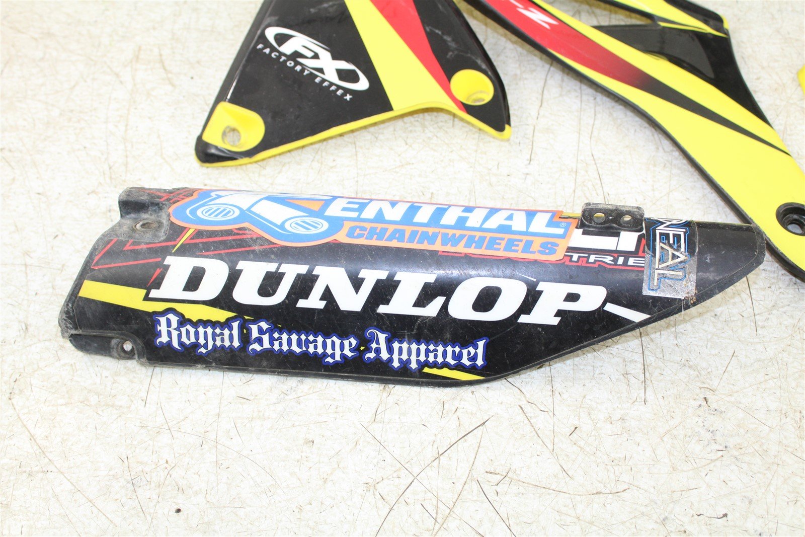 2011 Suzuki RMZ 250 Plastic Set Number Plates Tank Shrouds Fork Guards