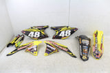2011 Suzuki RMZ 250 Plastic Fender Set Number Plates Tank Shrouds Fork Guards