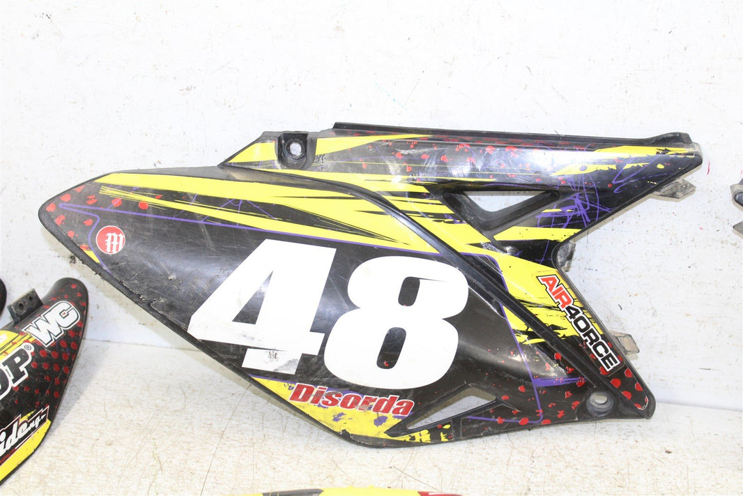 2011 Suzuki RMZ 250 Plastic Fender Set Number Plates Tank Shrouds Fork Guards