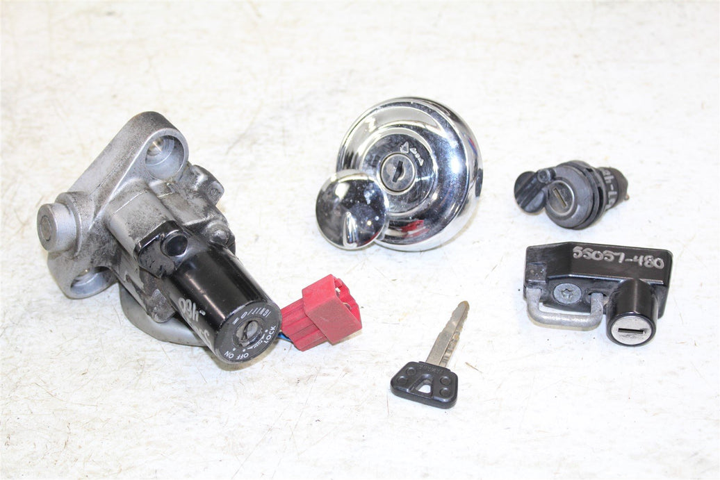 2007 Yamaha V Star 1100 Key Ignition Switch Set Gas Tank Cap Helmet Lock