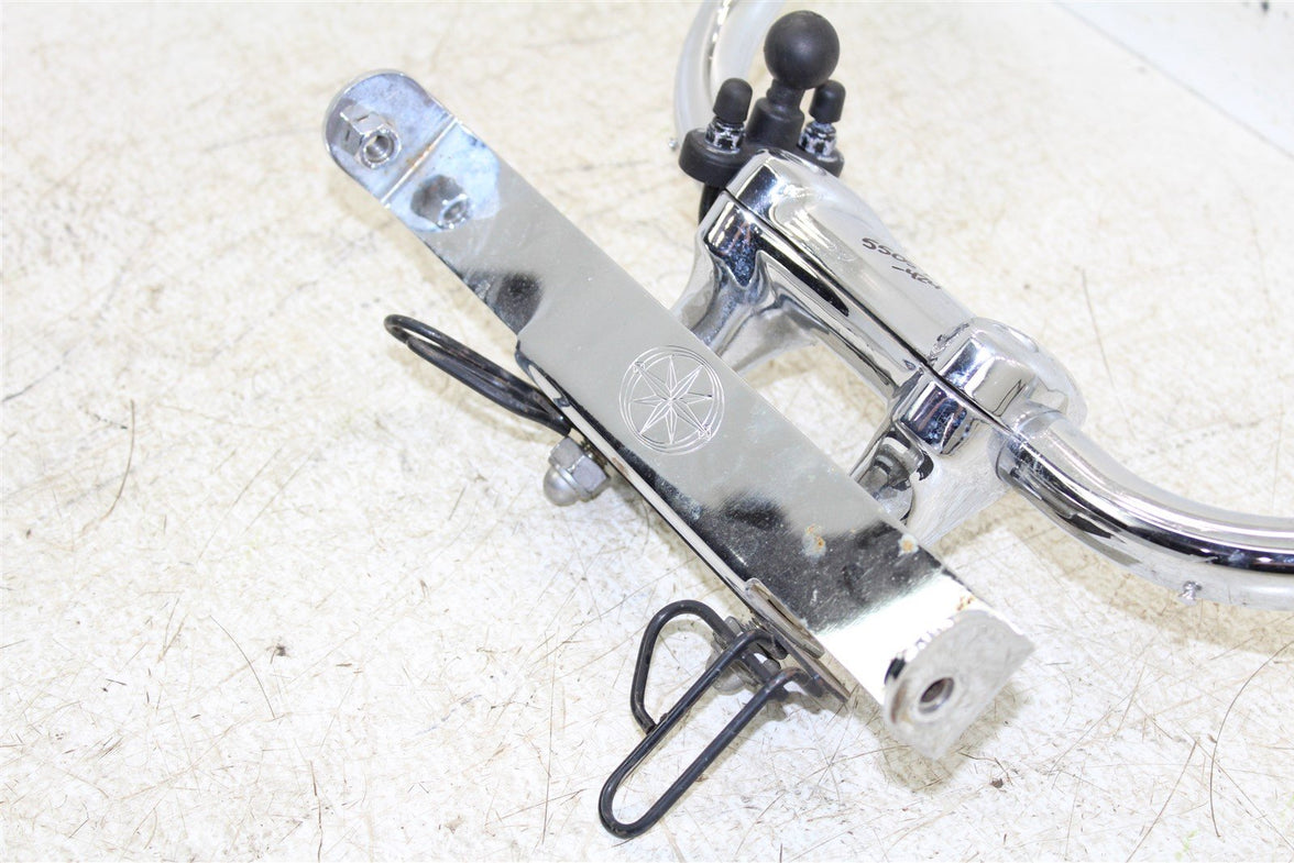 2007 Yamaha V Star 1100 Handlebar Bars Upper Triple Clamp Bar Mounts