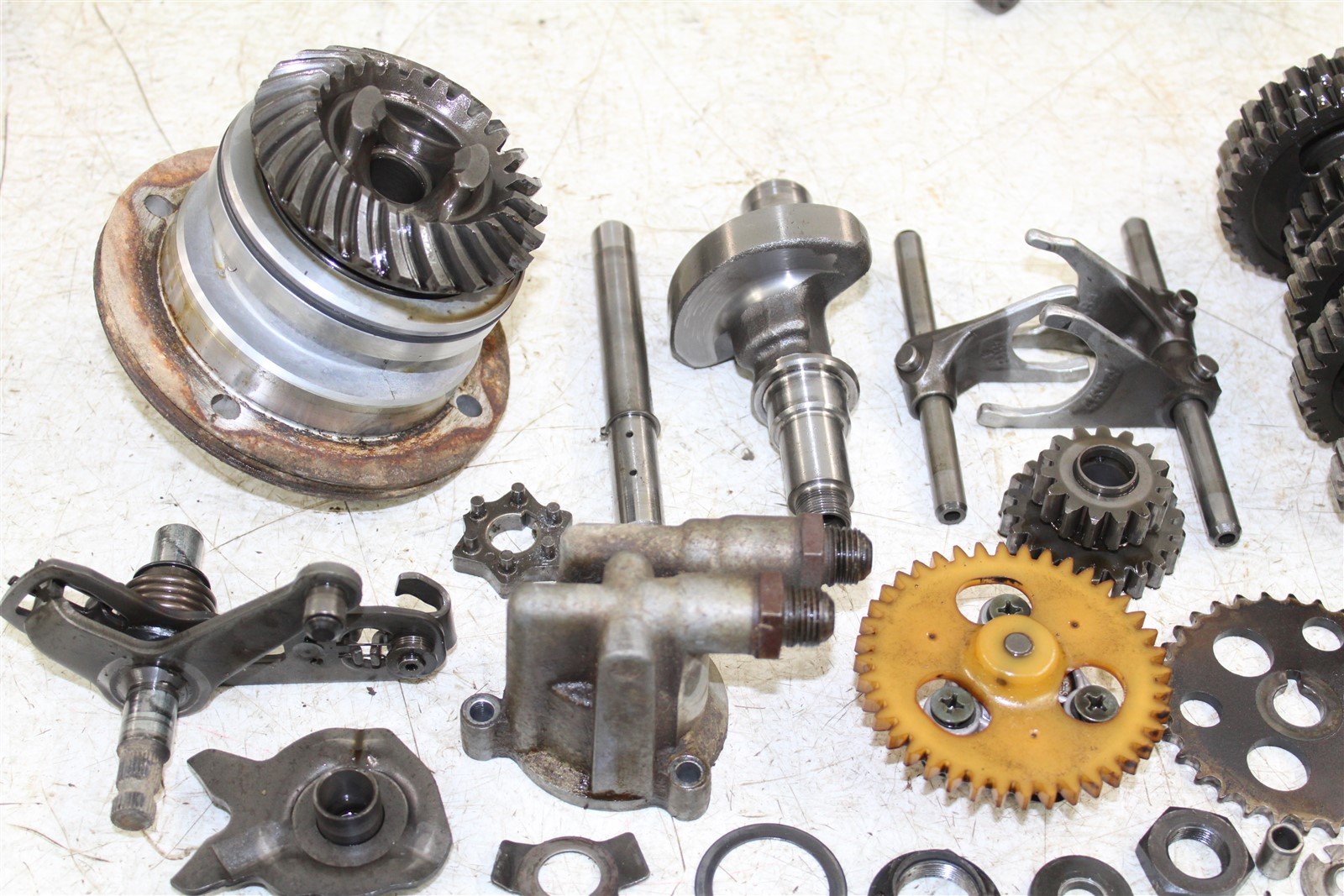 1995 Yamaha Wolverine 350 4x4 Transmission Gears Shift Shaft Forks Drum