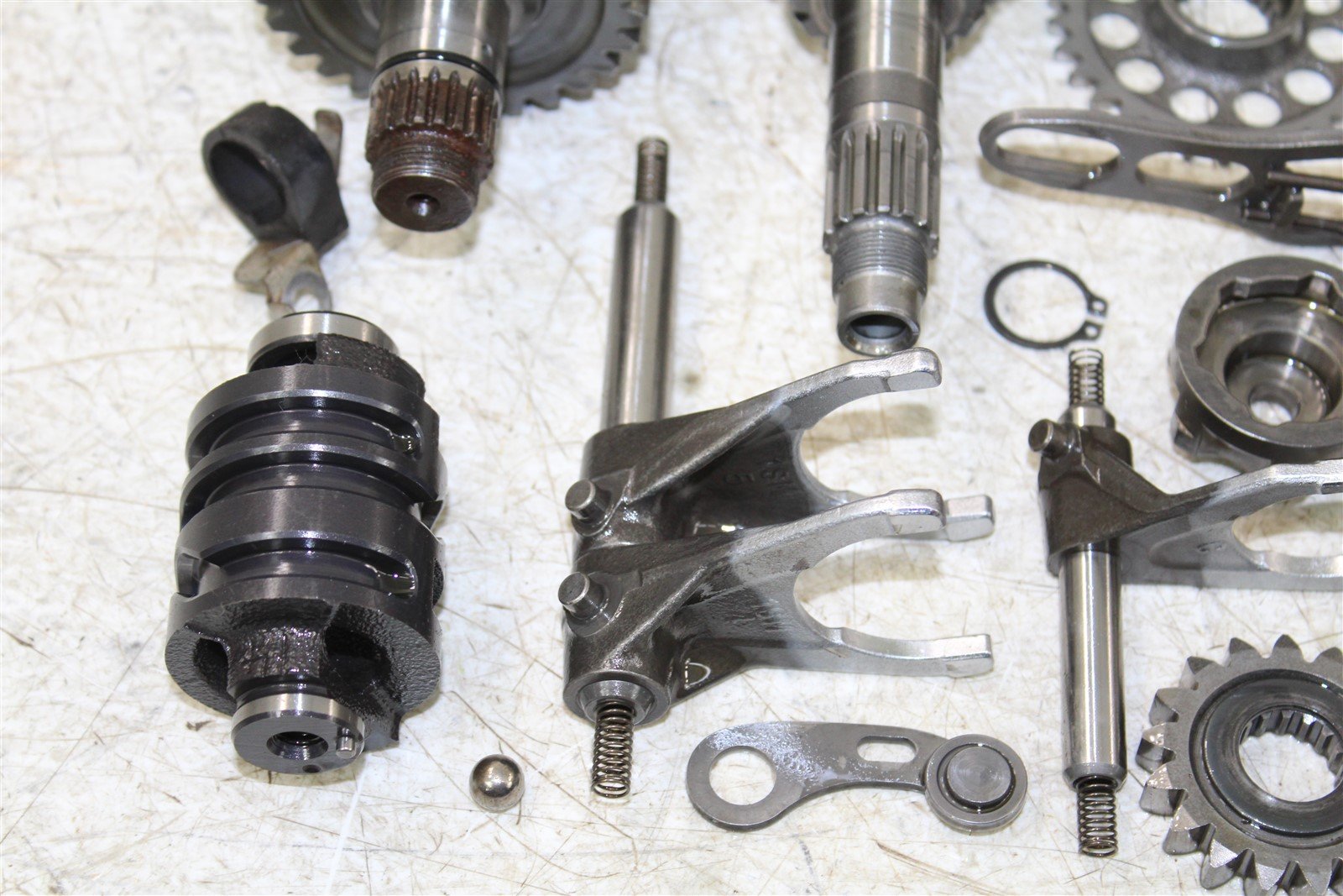 2014 Yamaha YZ 250F Transmission Gears Shift Shaft Forks Drum