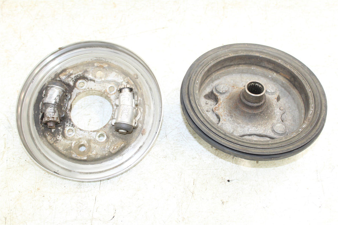 2004 Honda Rancher 350 FM 4x4 Front Right Brake Drum Backing Plate Panel Hub