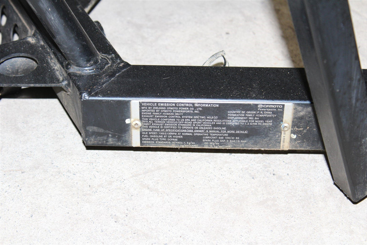 2019 CFmoto ZForce 1000 Main Frame Chassis EZ reg