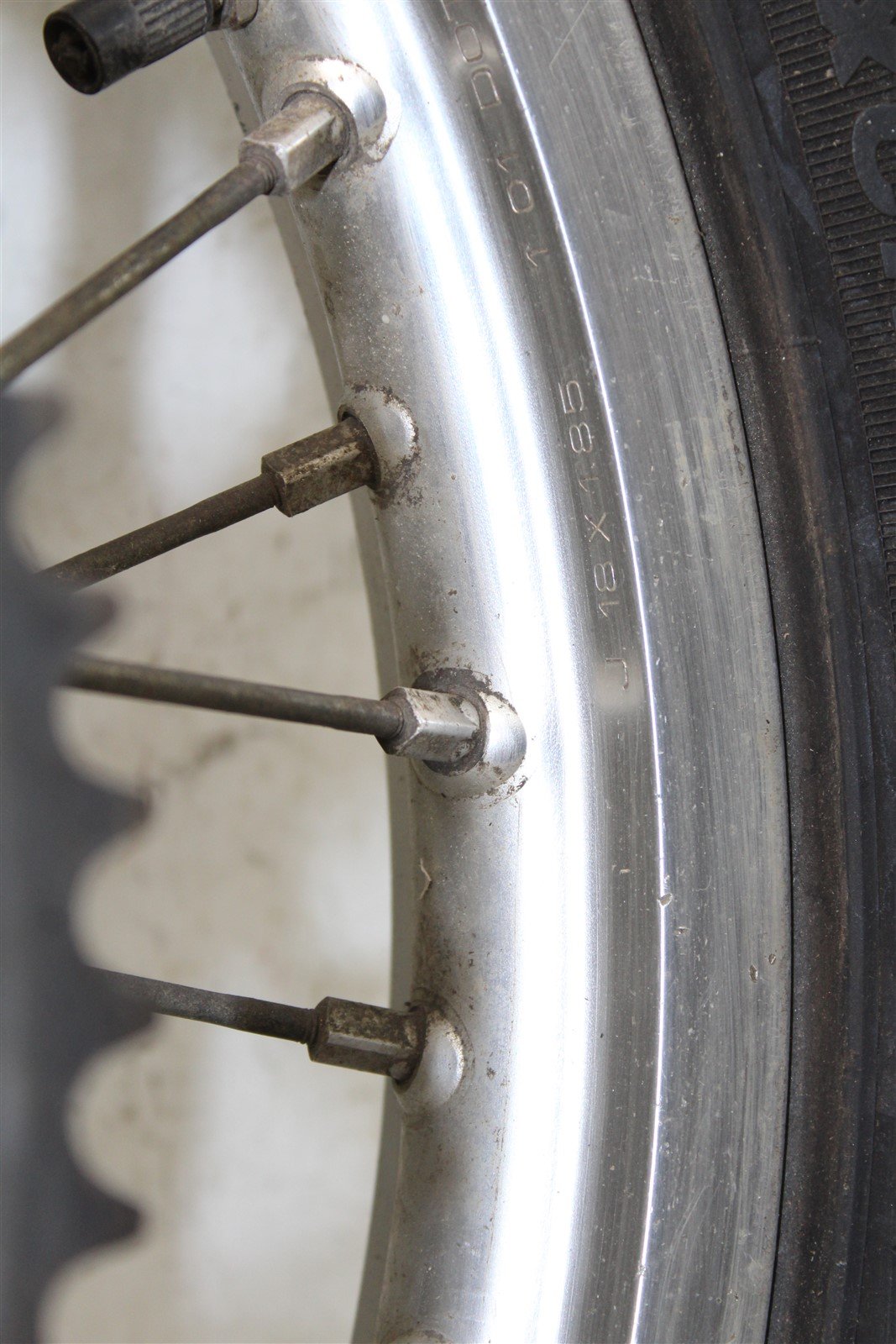 2001 Yamaha WR 250F Rear Wheel Rim w/ Brake Rotor