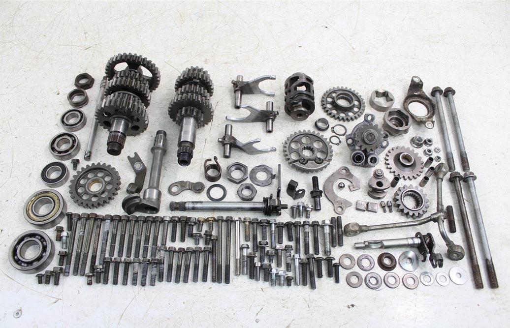 2001 Yamaha WR 250F Transmission Gears Shift Shaft Forks Drum