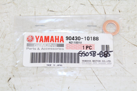 NOS Genuine Yamaha Gasket Copper Washer 90430-10188