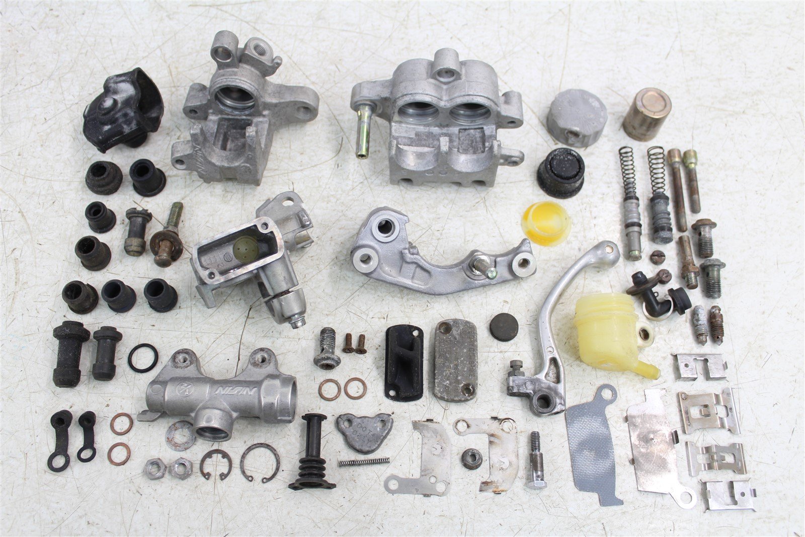 2001 Yamaha WR 250F Brake Parts Kit Front Rear Caliper Master Cylinder Cap