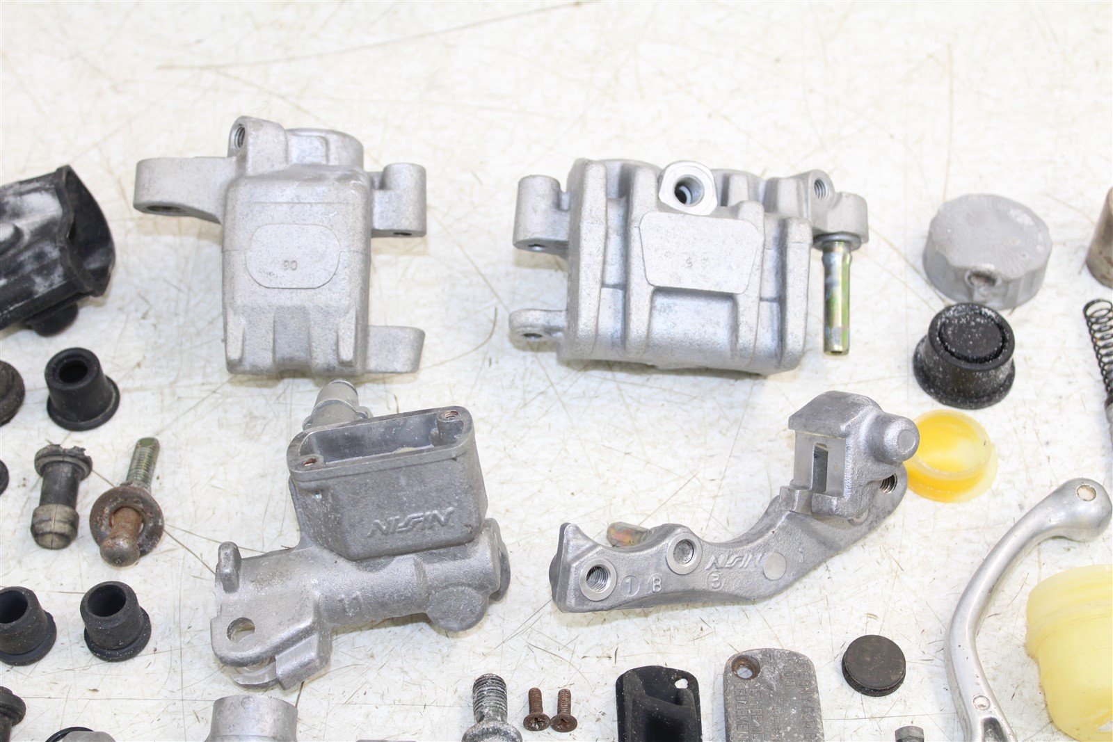 2001 Yamaha WR 250F Brake Parts Kit Front Rear Caliper Master Cylinder Cap
