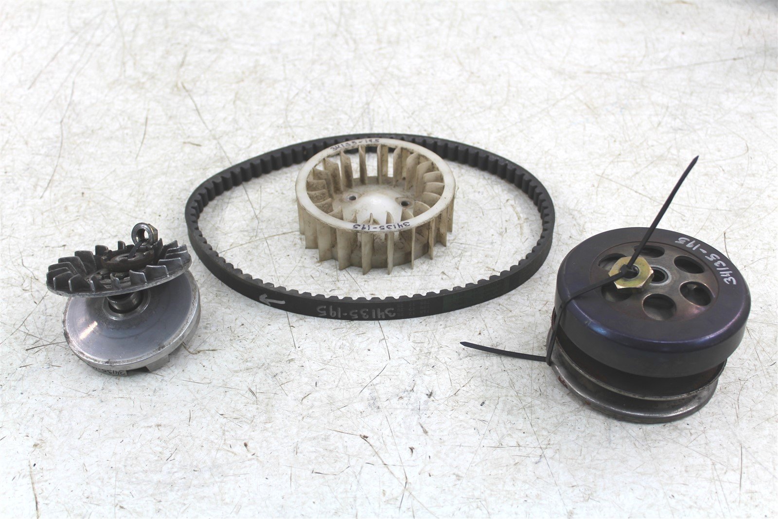 2003 Polaris Sportsman 90 Primary & Secondary Drive Clutches w/ Belt & Fan