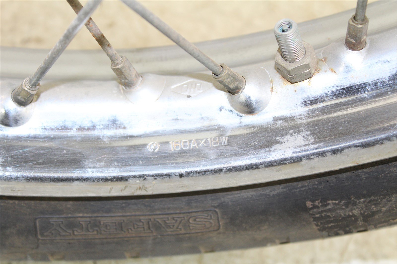 1972 Honda CB 175 Front Wheel Rim Hub