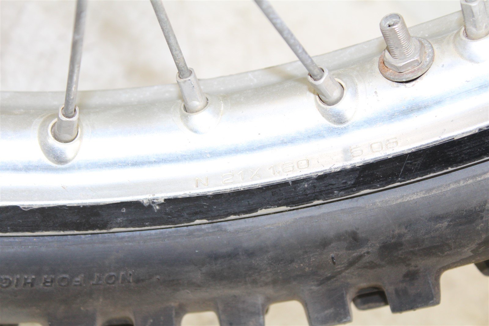 2007 Honda CRF 250 R Front Wheel Rim Hub