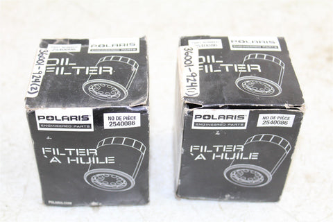 Genuine Polaris Oil Filters 2540086 RZR, Ranger, General, ACE & More QTY:2