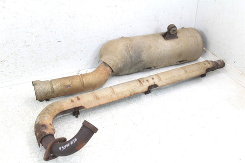 2003 Suzuki Vinson 500 4x4 Automatic Exhaust Head Pipe Silencer Muffler