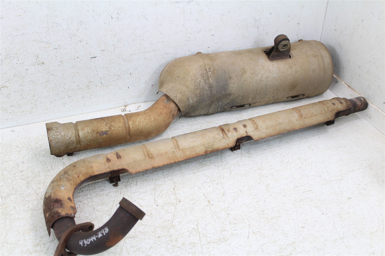 2003 Suzuki Vinson 500 4x4 Automatic Exhaust Head Pipe Silencer Muffler