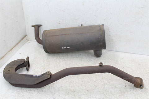 2002 Kawasaki Mule 2510 Diesel 4x4 Exhaust Head Pipe Silencer Muffler
