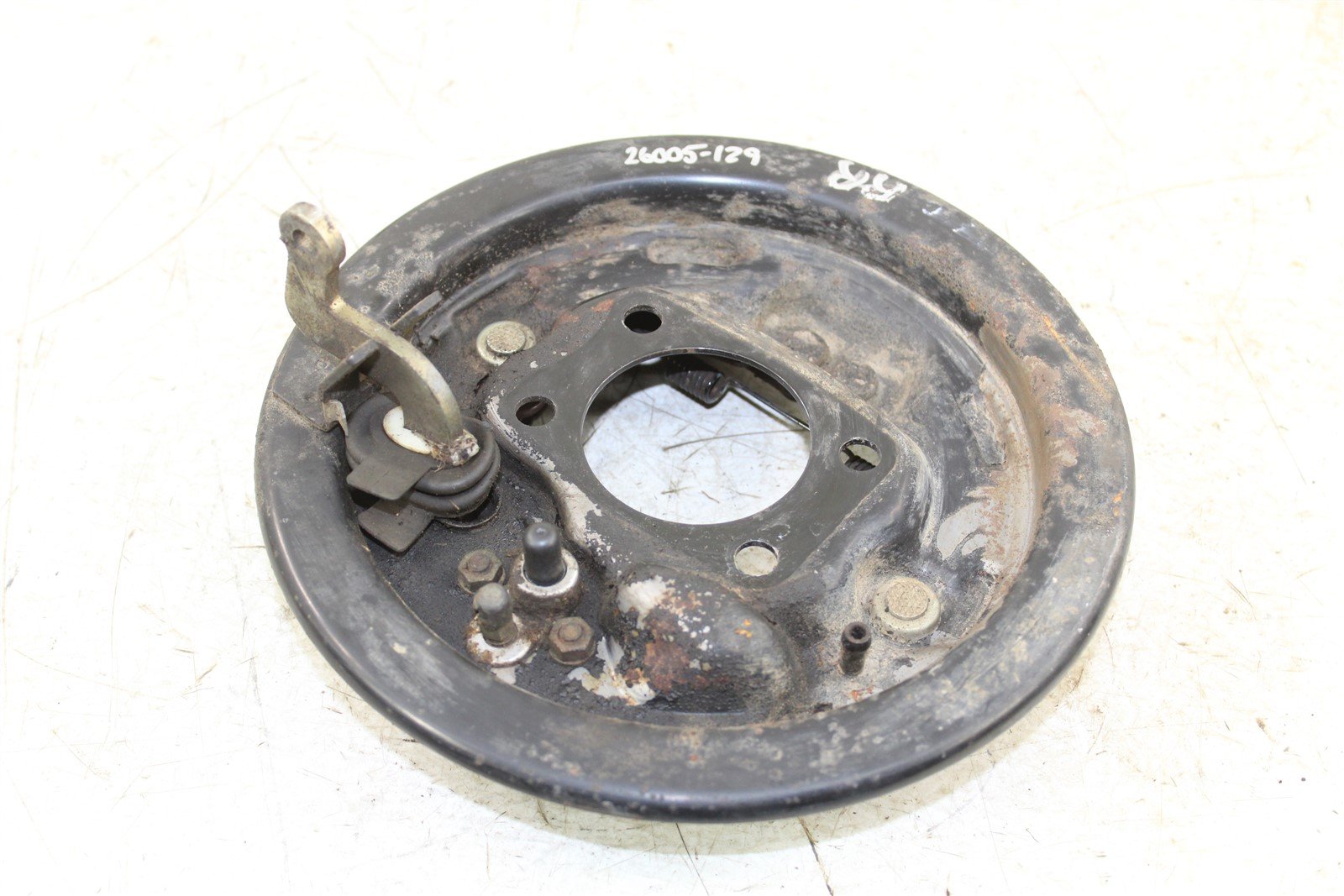 2002 Kawasaki Mule 2510 Diesel 4x4 Rear Right Brake Backing Plate Panel Hub