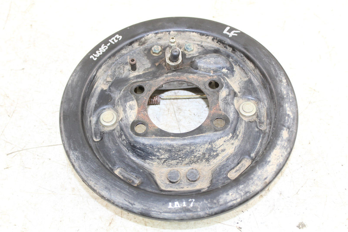 2002 Kawasaki Mule 2510 Diesel 4x4 Front Left Brake Backing Plate Panel Hub