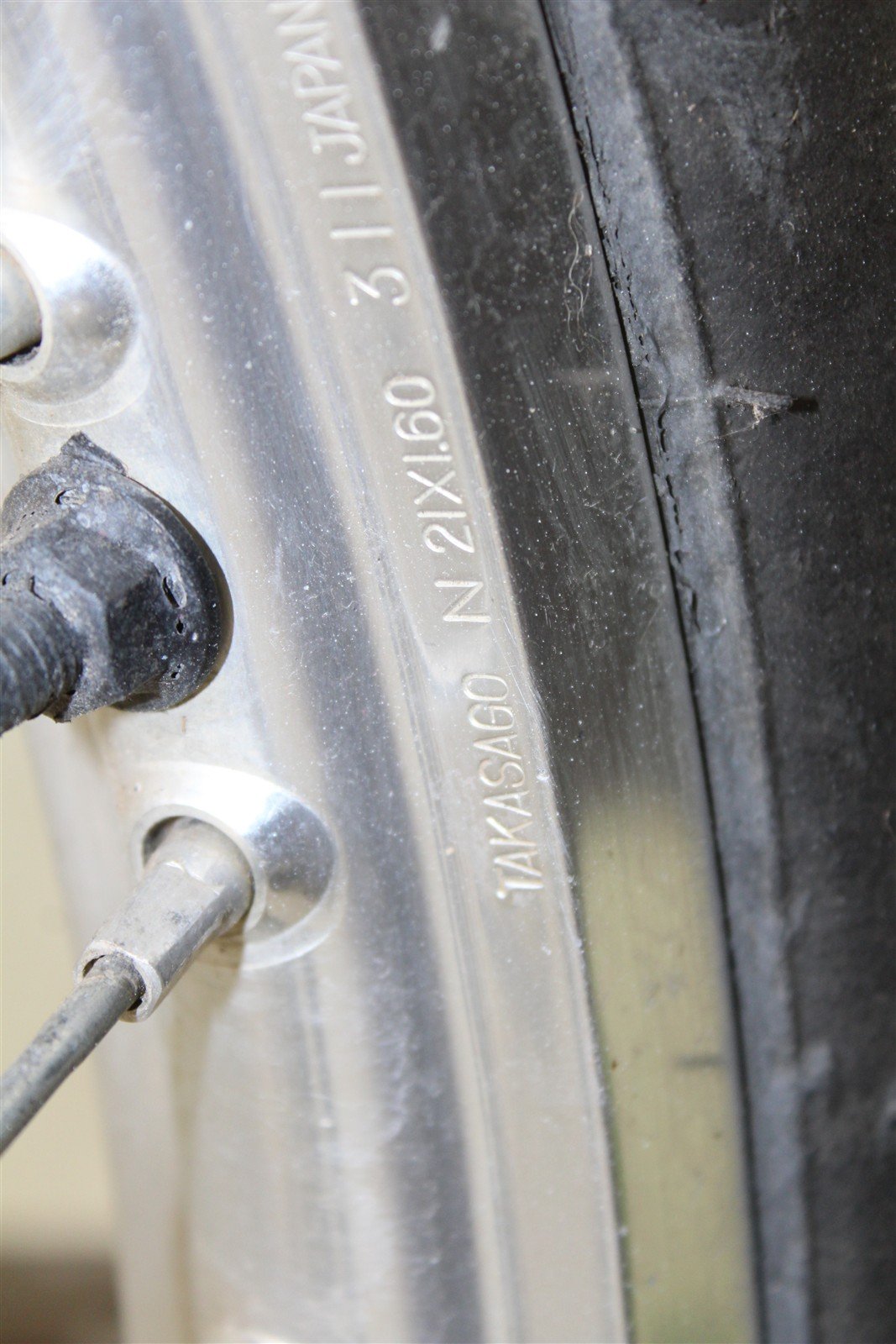 2007 Kawasaki KX 250F Front Wheel Rim w/ Brake Rotor