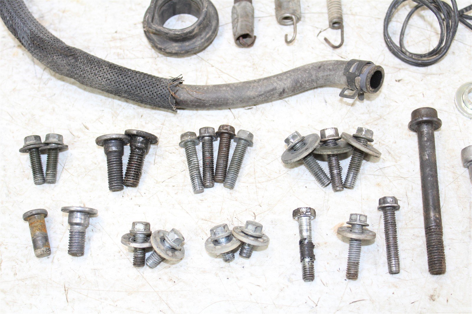 2007 Kawasaki KX 250F Chassis Bolt Kit Hardware Sprocket Spring Hose Hour Meter