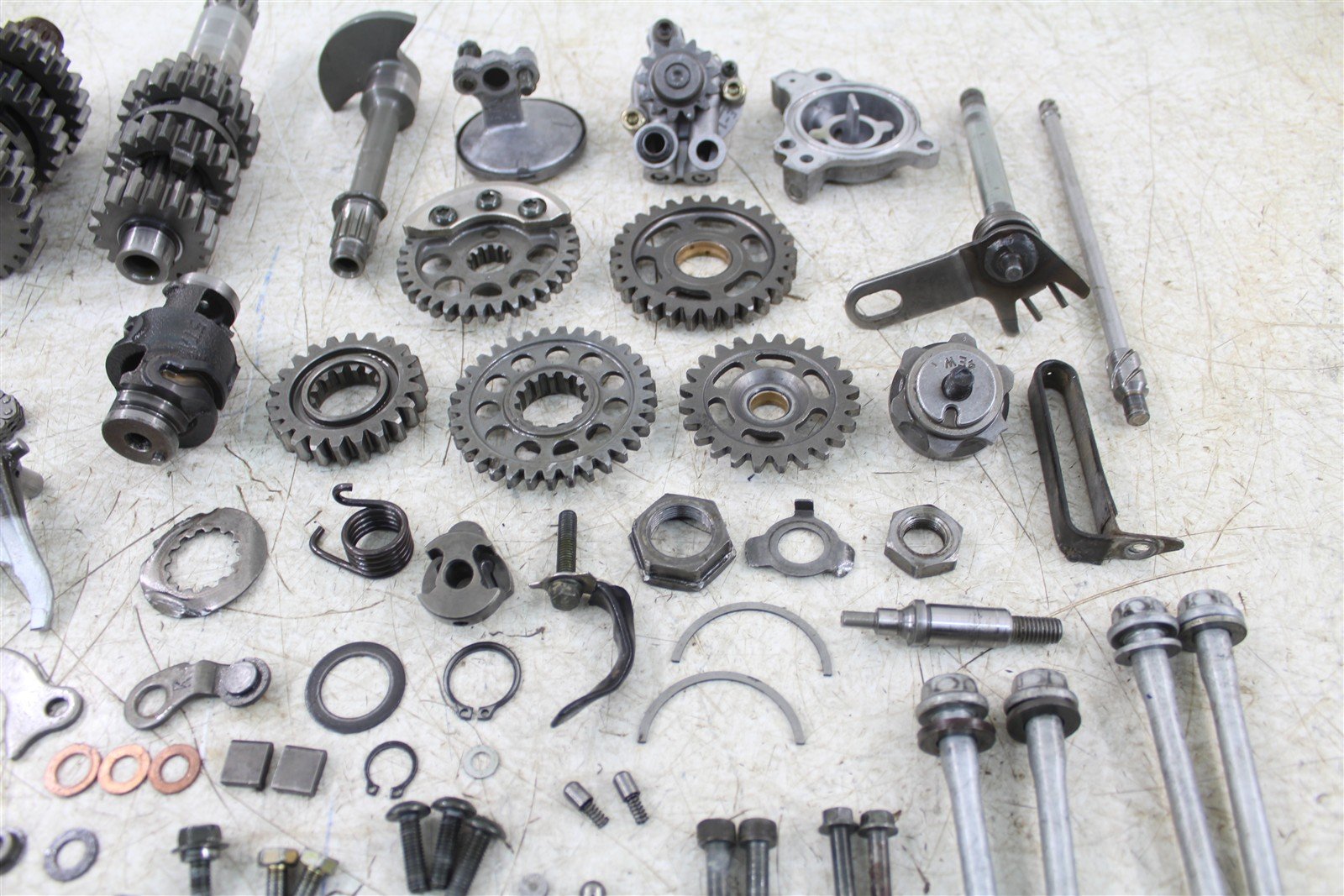 2004 Yamaha YZ 450F Transmission Gears Shift Shaft Forks Drum