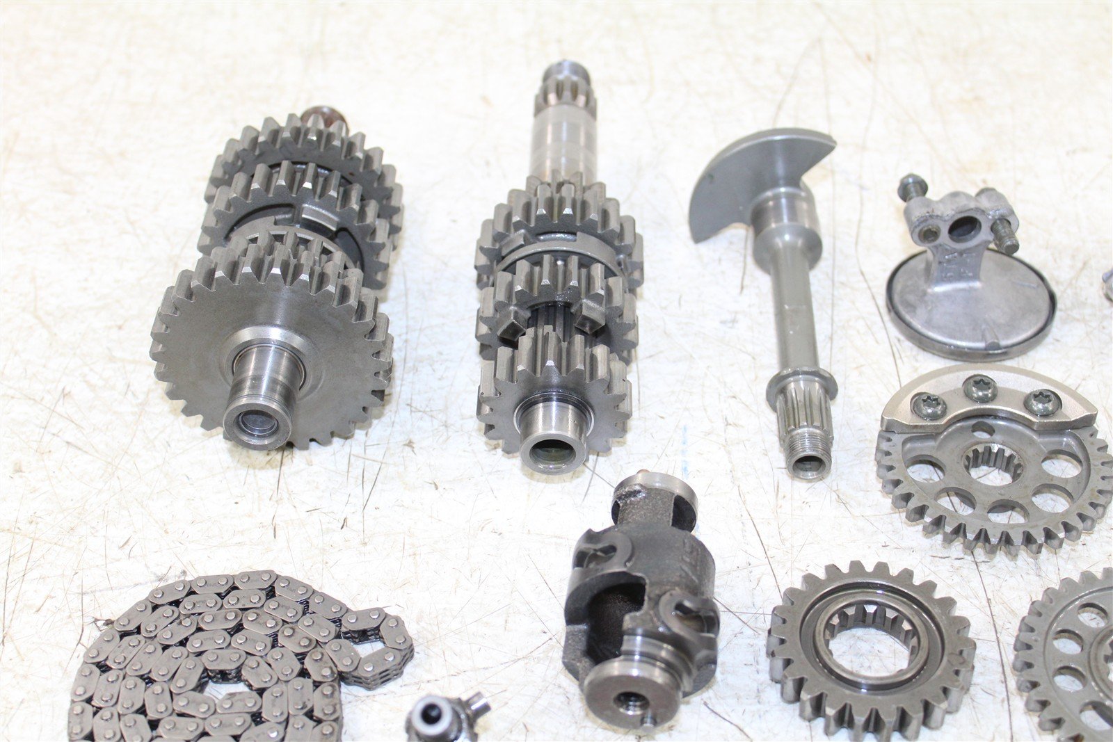 2004 Yamaha YZ 450F Transmission Gears Shift Shaft Forks Drum