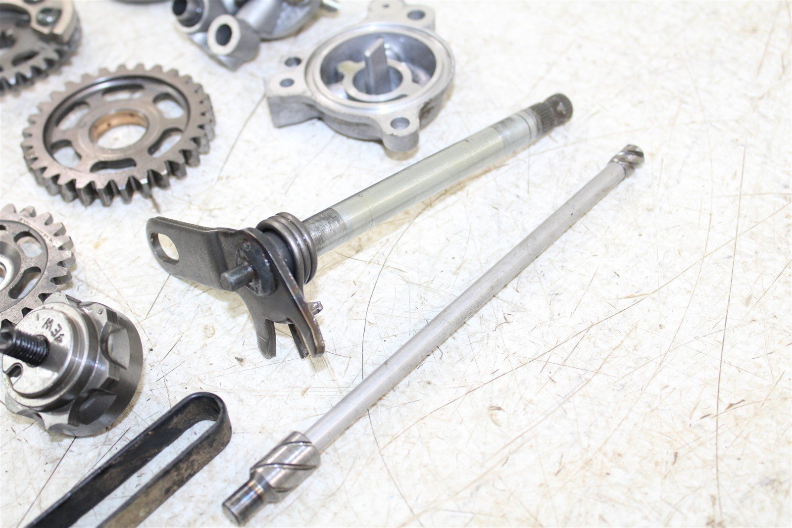 2004 Yamaha YZ 450F Transmission Gears Shift Shaft Forks Drum