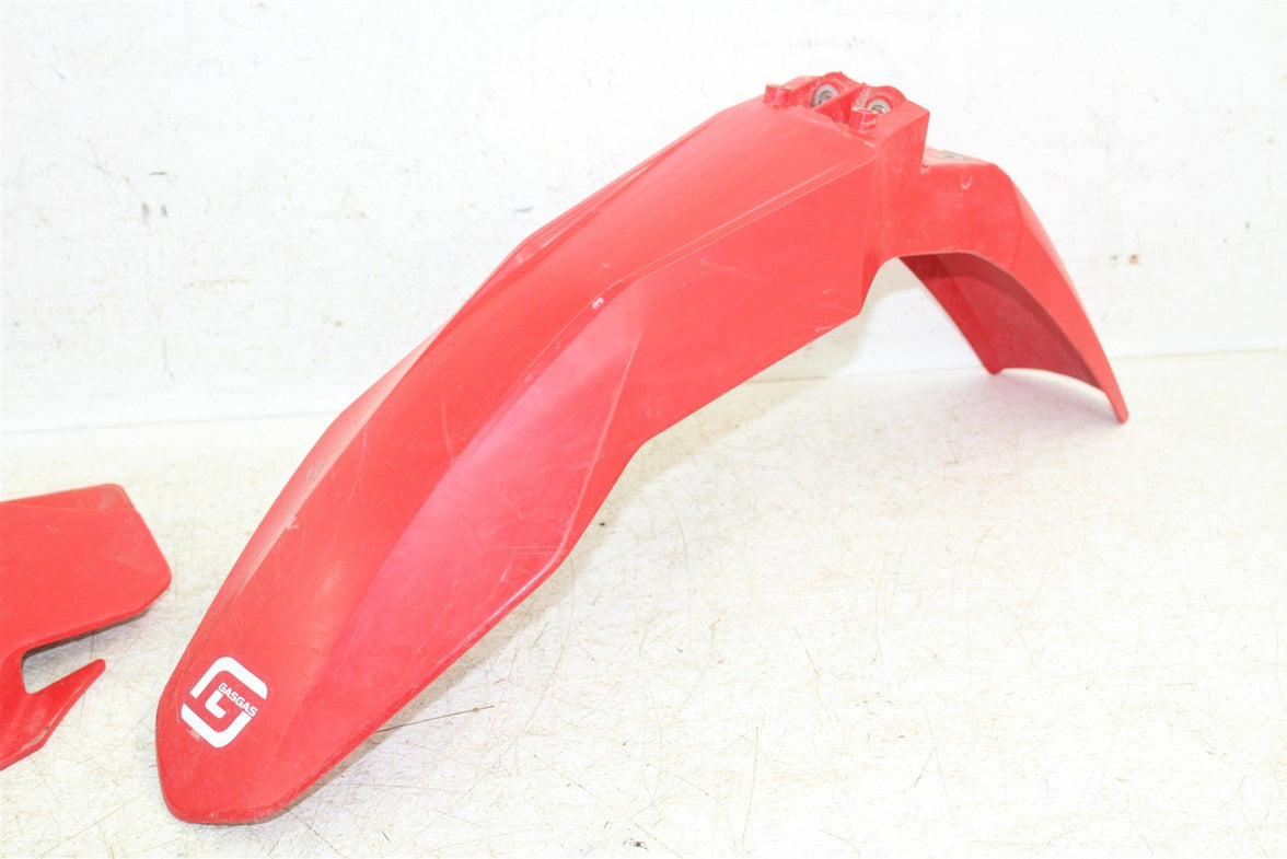 2021 Gas Gas MC 250 Front Fender Plastic w/ Number Plate