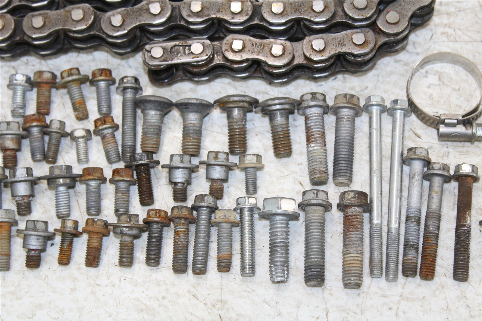 2022 KTM 250 SXF Chassis Bolt Kit Hardware Air Filter Chain Hose Clamp