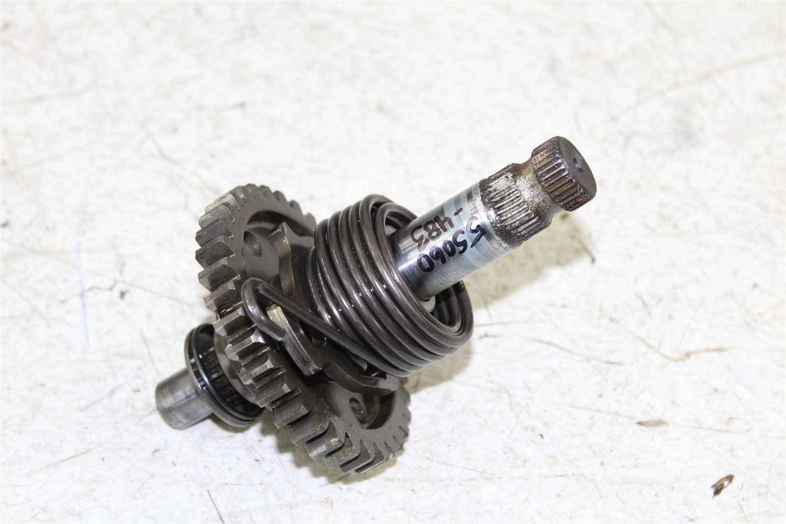 1989 Yamaha XT 600 Kick Start Shaft Kicker Gear Spring